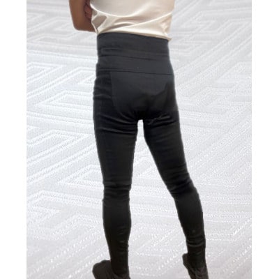 【糸よし】腹当兼用ズボン型股引 (黒) S-3サイズ【1696724】