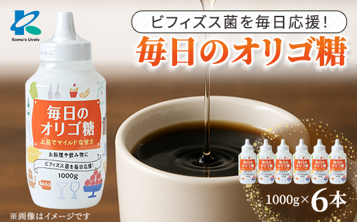 毎日のオリゴ糖　1000g×6本【1467685】