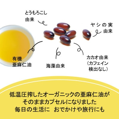 カプセルになった亜麻仁油　360粒(90粒×4袋)【配送不可地域：離島】【1557439】