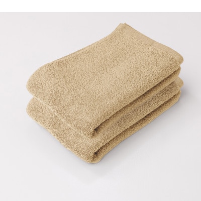 バスのハンブンタオル2枚セット(モカ)【1670179】