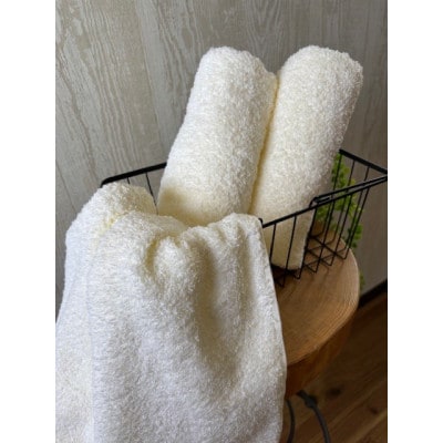 泉州タオル　ホテル仕様カラータオル≪アイボリー≫同色3枚セット【1673976】