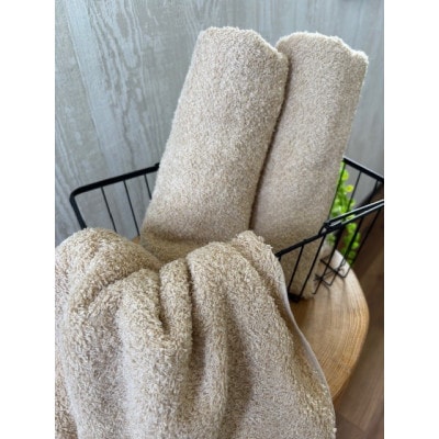 泉州タオル　ホテル仕様カラータオル≪ベージュ≫同色3枚セット【1673974】