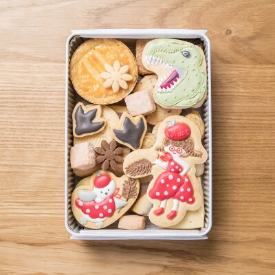 【贈答品】ぽるぽる時代の恐竜缶 缶から飛び出してきそうなかっこいい恐竜のアイシング入り#08【1377500】