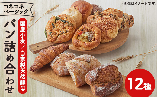 【冷凍】コネコネベーシックパンセット【12種詰め合わせセット】【配送不可地域：離島】【1481468】