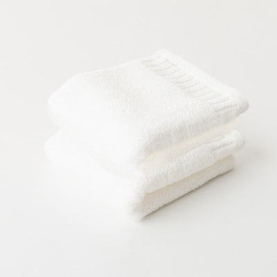 レイユールフェイスタオル2枚組(ピュアホワイト)【1666422】