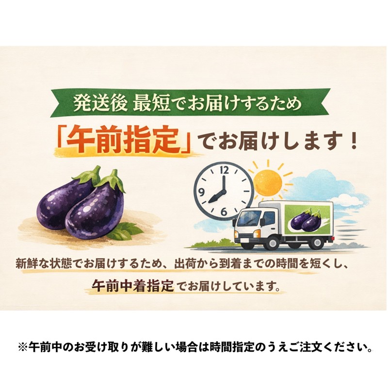 まるやま農園 泉州A級生水なす【087D-033】