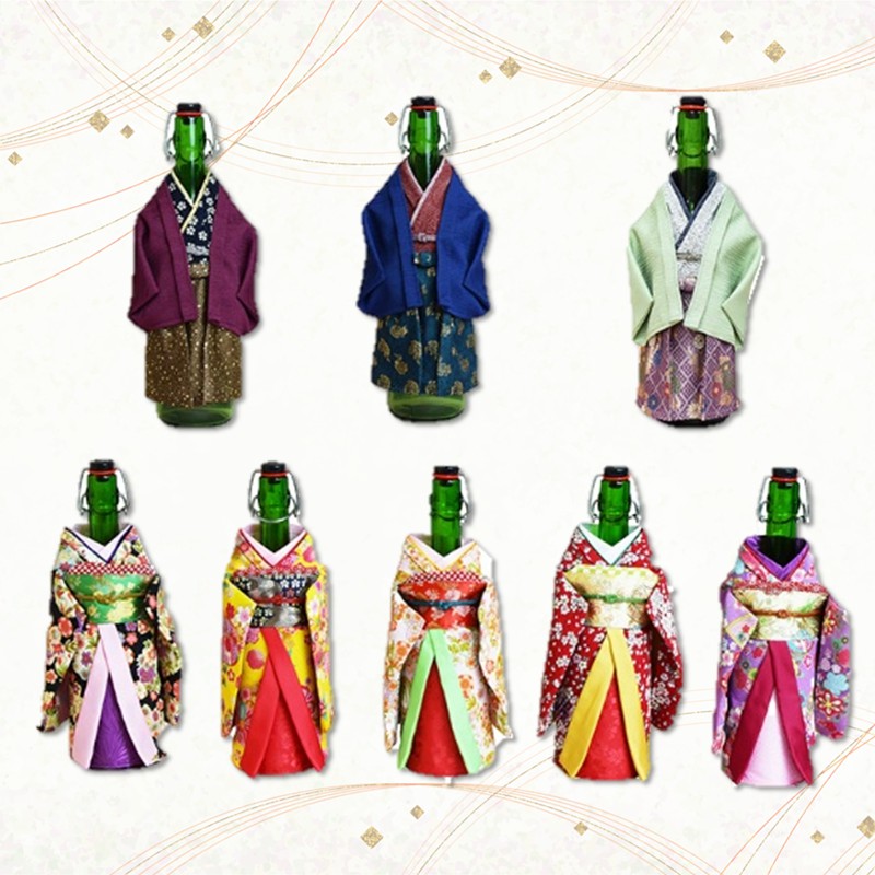 ワインのお着物（桜澤さん）【038C-003】