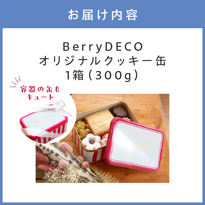 BerryDECOオリジナルクッキー缶【100D-008】