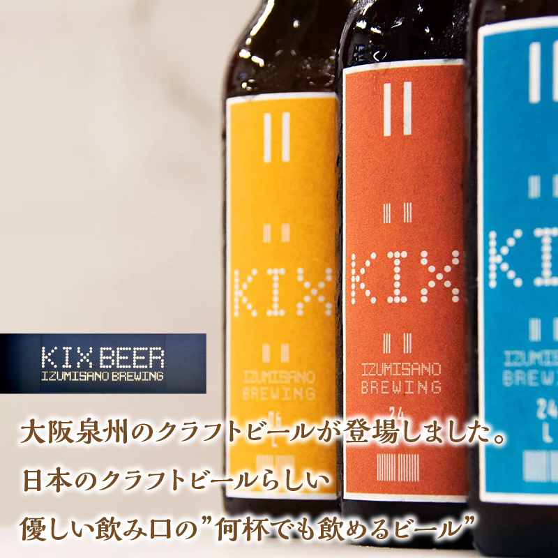 KIX BEER アンバーエール6本セット【配送不可地域：北海道・沖縄・離島】【053D-029】
