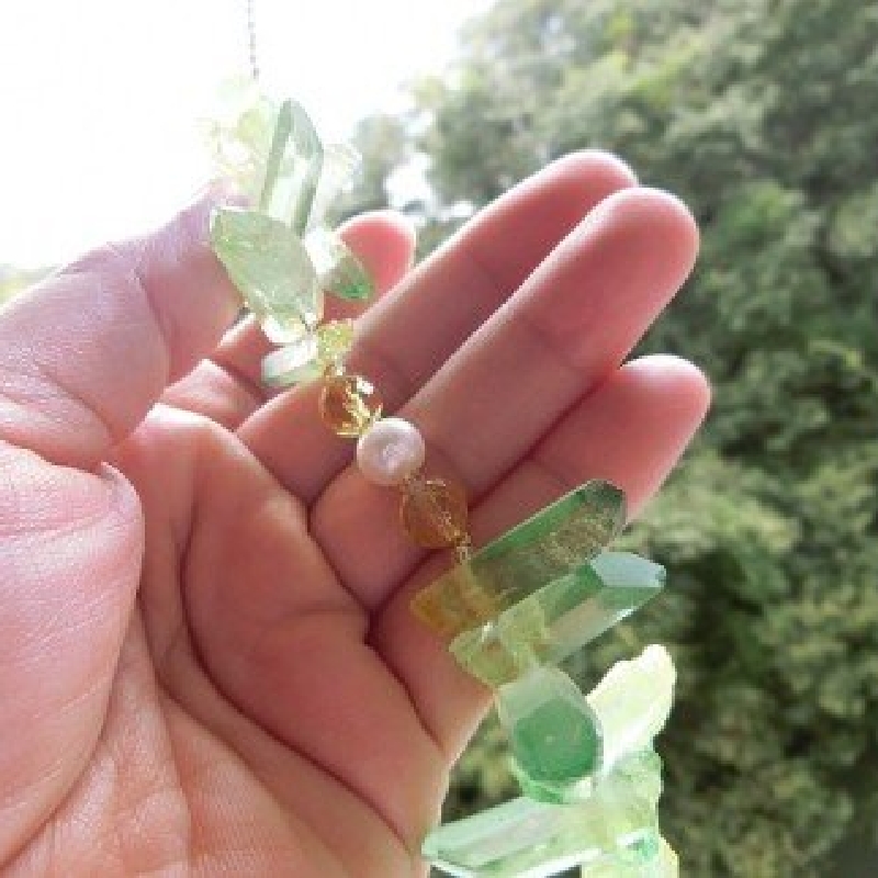 オリジナル天然石サンキャッチャー「Fairy blink～妖精の瞬き～」【007C-051】