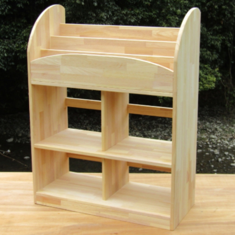 手作り木製 ランドセルが収納できる絵本棚【配送不可地域：北海道・沖縄・離島】【007A-066】