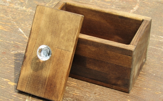 手作り 木製 マスク ストッカー クリスタル ノブ 仕様【007D-064】