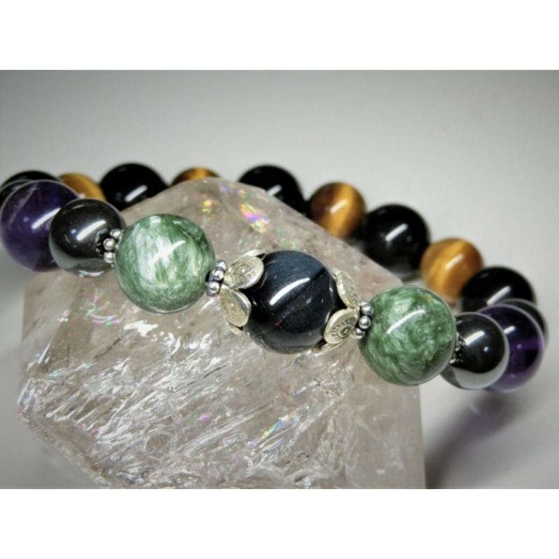 天然石ブレスレット「五常の教え」【007B-064】