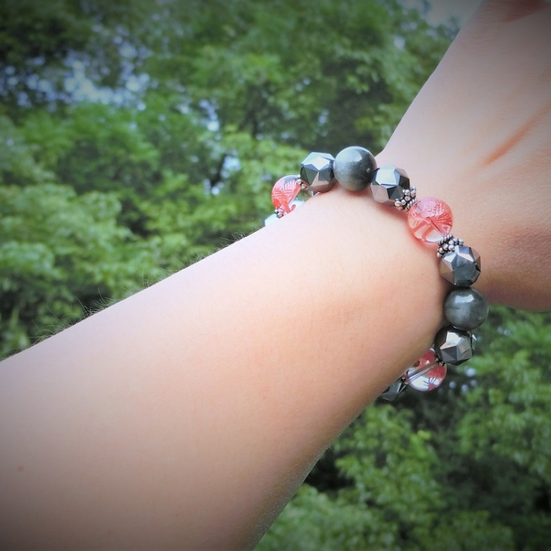 天然石ブレスレット 「不死鳥」【007A-032】