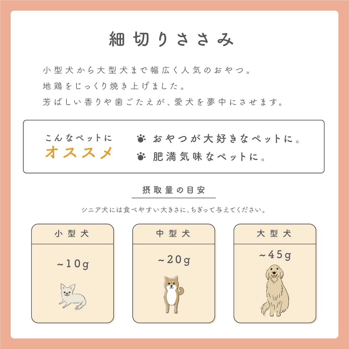 ペットフード研究所 細切りささみ 200g 3ヶ月定期便【087C-024】