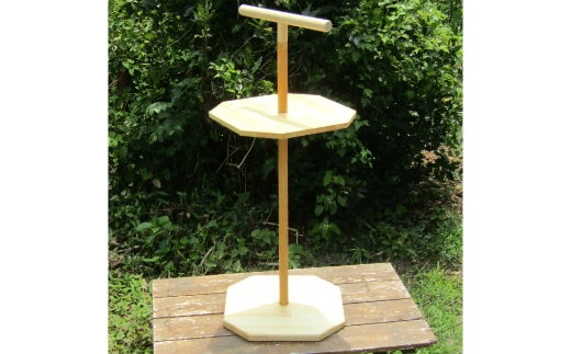 手作り 木製 とまり木【007C-097】