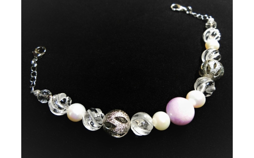 オリジナル根付・羽織紐セット 「純白のプライド」【007B-079】