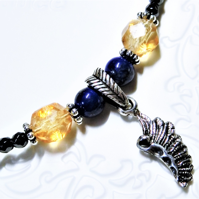 天然石ネックレス 「飛翔」【007B-059】