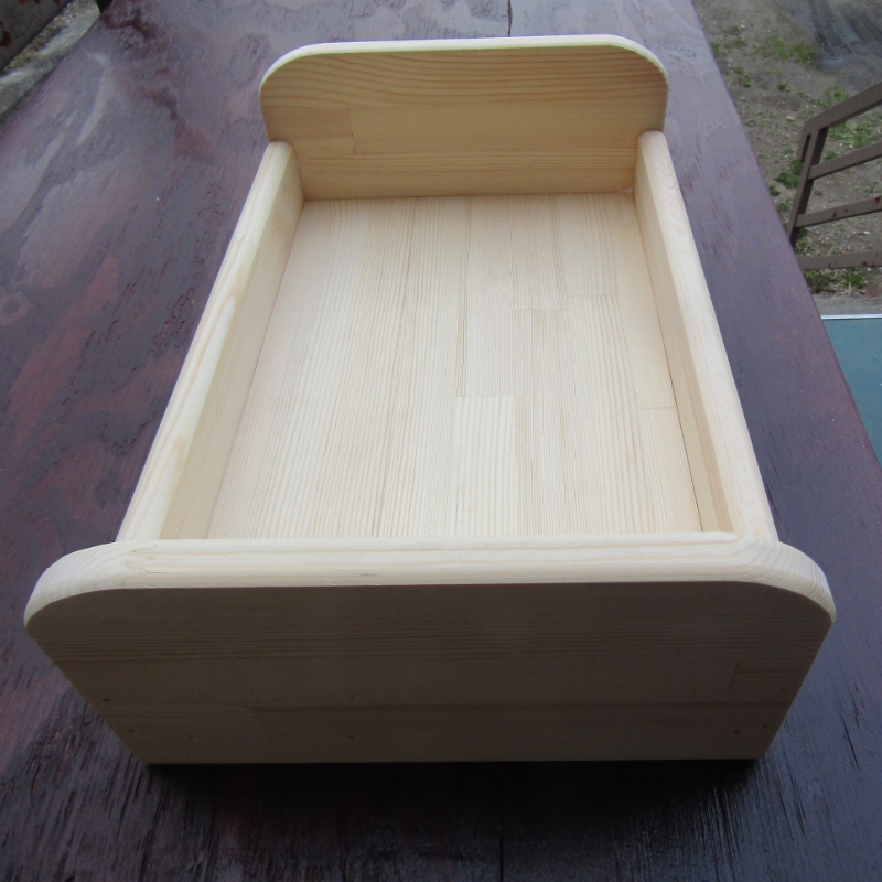 手作り木製 お人形・ぬいぐるみベッド「ミニ」【007D-077】