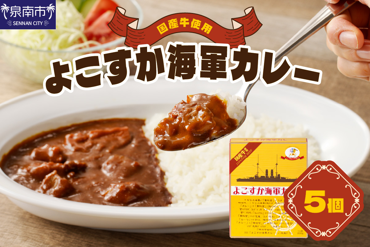 よこすか海軍カレー 5個セット カレー レトルトカレー レトルトカレーセット ビーフカレー 野菜カレー こだわりカレー 人気カレー 大人気カレー レトルト食品 常温保存【002E-007】
