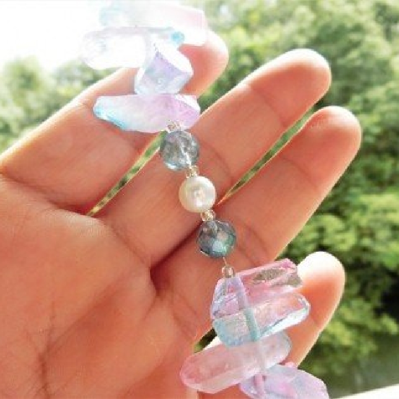 オリジナル天然石サンキャッチャー「Angel light～天使の光～」【007C-050】