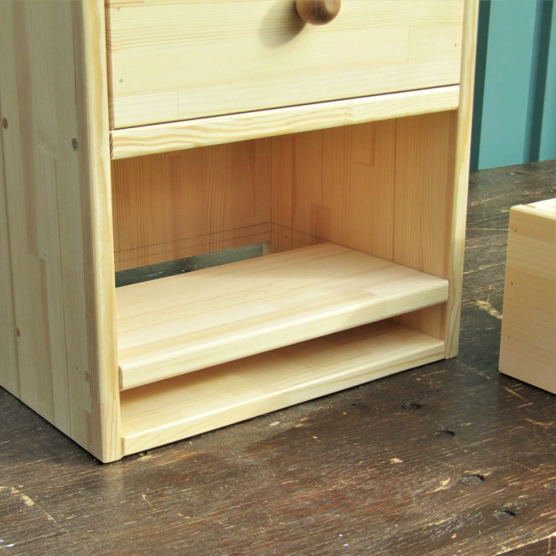 手作り 木製 キャビネット 4段【007B-091】