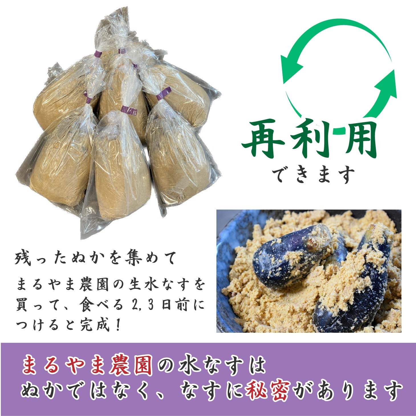 まるやま農園 泉州水なす ぬか漬け 4個入 6ヶ月定期便【087B-002】