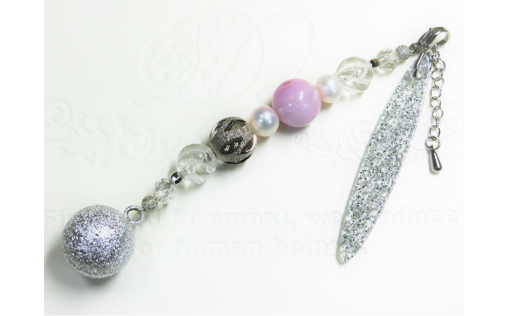 オリジナル根付・羽織紐セット 「純白のプライド」【007B-079】