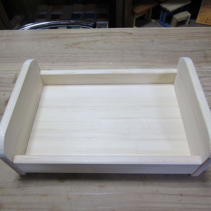 手作り木製 お人形・ぬいぐるみベッド「ミニ」【007D-077】