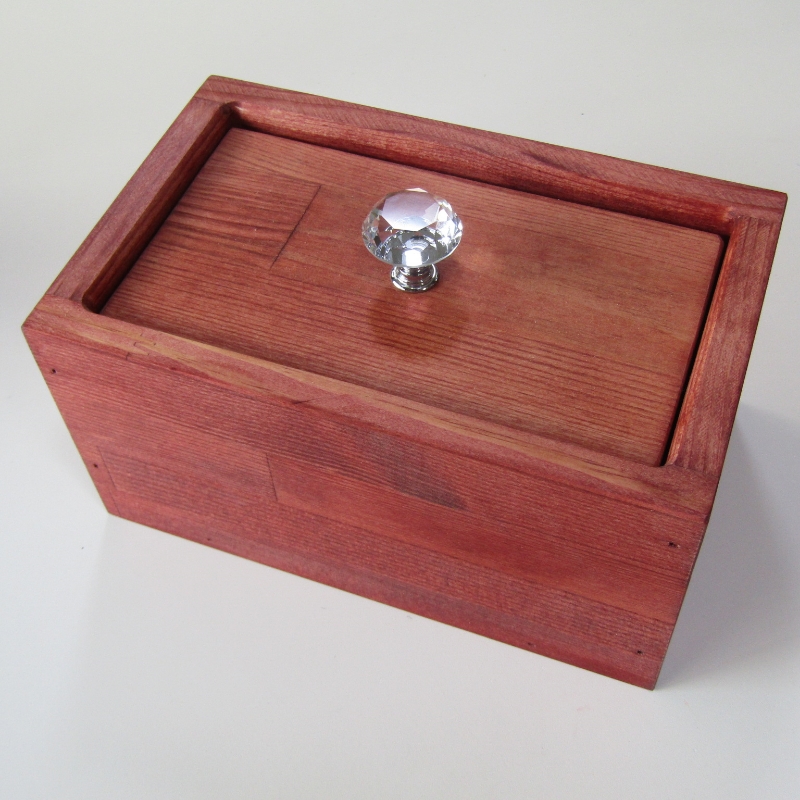 手作り 木製 マスク ストッカー クリスタル ノブ 仕様【007D-064】