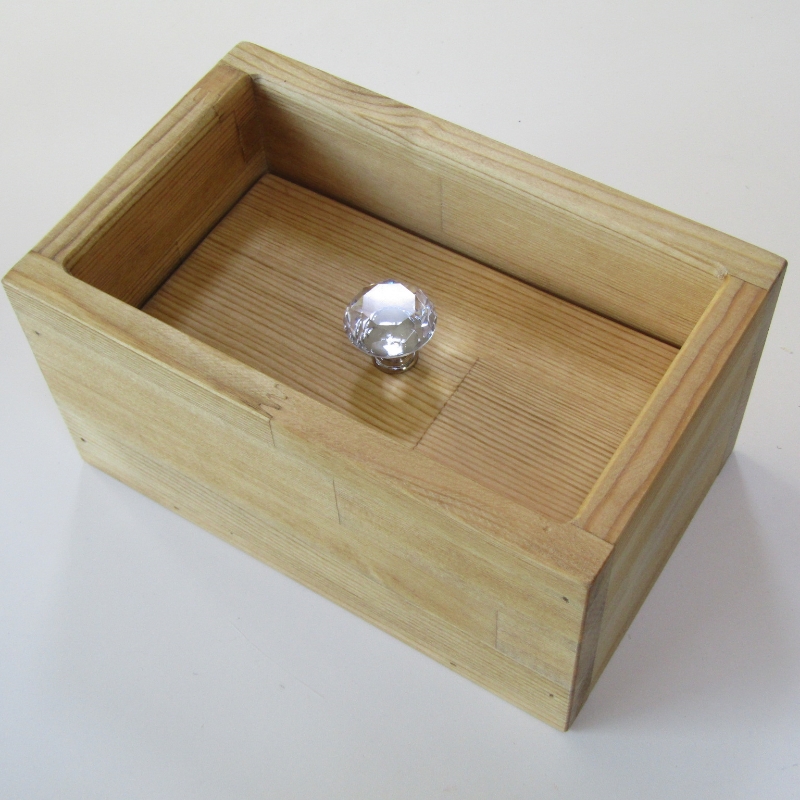 手作り 木製 マスク ストッカー クリスタル ノブ 仕様【007D-064】