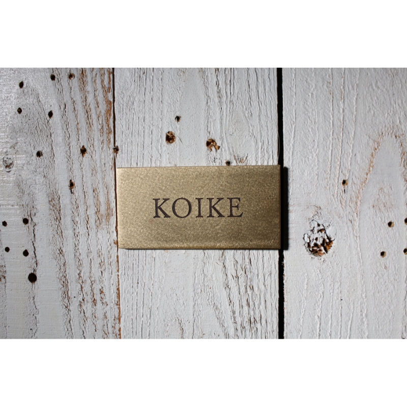 真鍮表札（真鍮生地）100mm【110C-001】