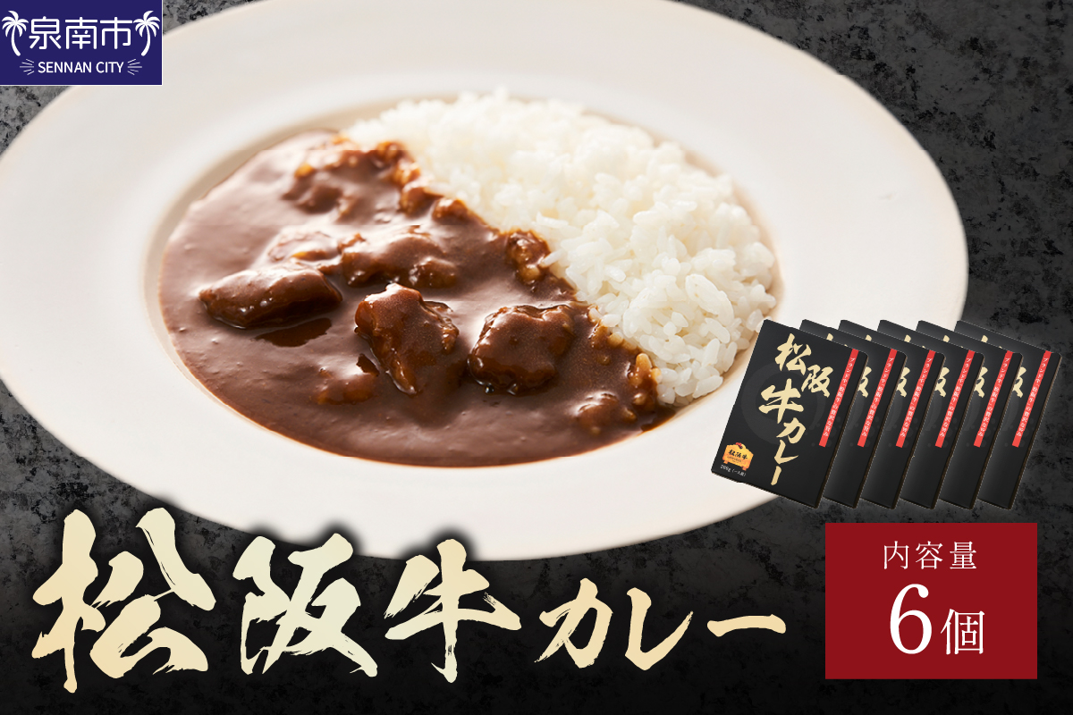 松阪牛カレー 200g×6個セット【108C-001】