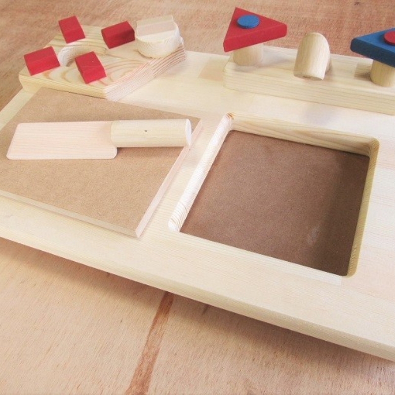 手作り木製 卓上ままごとキッチンRBM【007D-078】