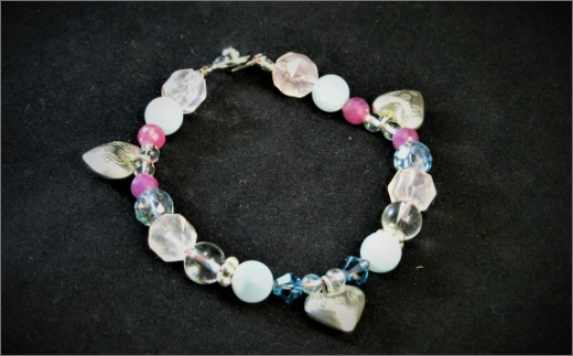 天然石ブレスレット「十字（クロス）」【007B-065】