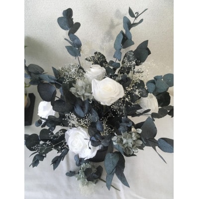 ☆受注制作☆プリザーブドフラワーのブライダルブーケ【1590229】