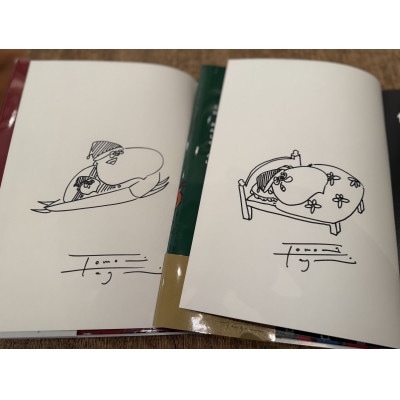 100にんのサンタクロース/100にんのサンタクロースの12かげつ　サイン入り絵本2冊セット【1701436】