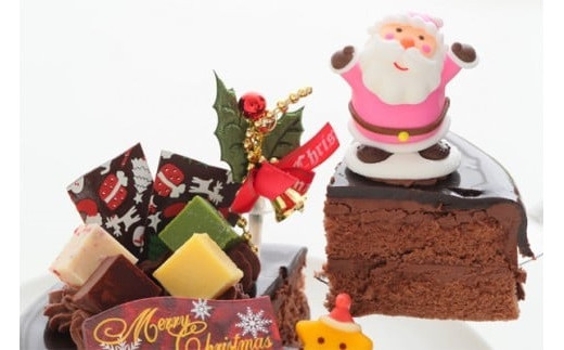 クリスマスケーキ ドリップクリスマスチョコケーキ 5号 ホール型 【2026年12月18日から23日発送予定】｜ 15cm 3～5人向け クリスマス ケーキ 先行予約 予約 チョコレート チョコ 冷凍