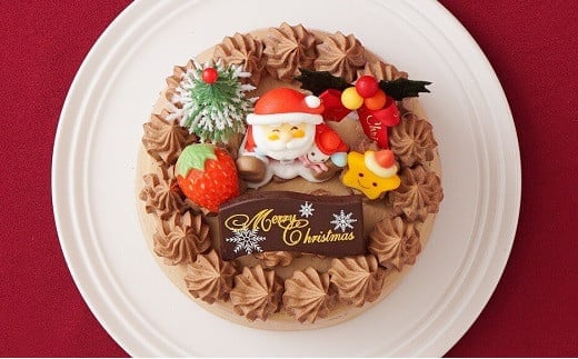生チョコ クリスマス ケーキ 【2026年12月18日から23日発送予定】｜ 5号 15cm 3～5人向け クリスマス ケーキ 先行予約 予約 チョコレート チョコ 生チョコクリーム 冷凍