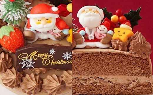 生チョコ クリスマス ケーキ 【2026年12月18日から23日発送予定】｜ 5号 15cm 3～5人向け クリスマス ケーキ 先行予約 予約 チョコレート チョコ 生チョコクリーム 冷凍