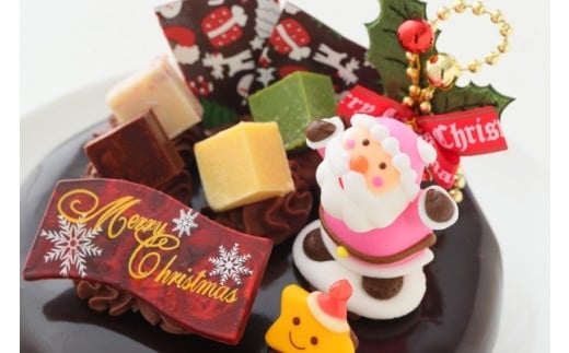 クリスマスケーキ ドリップクリスマスチョコケーキ 5号 ホール型 【2026年12月18日から23日発送予定】｜ 15cm 3～5人向け クリスマス ケーキ 先行予約 予約 チョコレート チョコ 冷凍