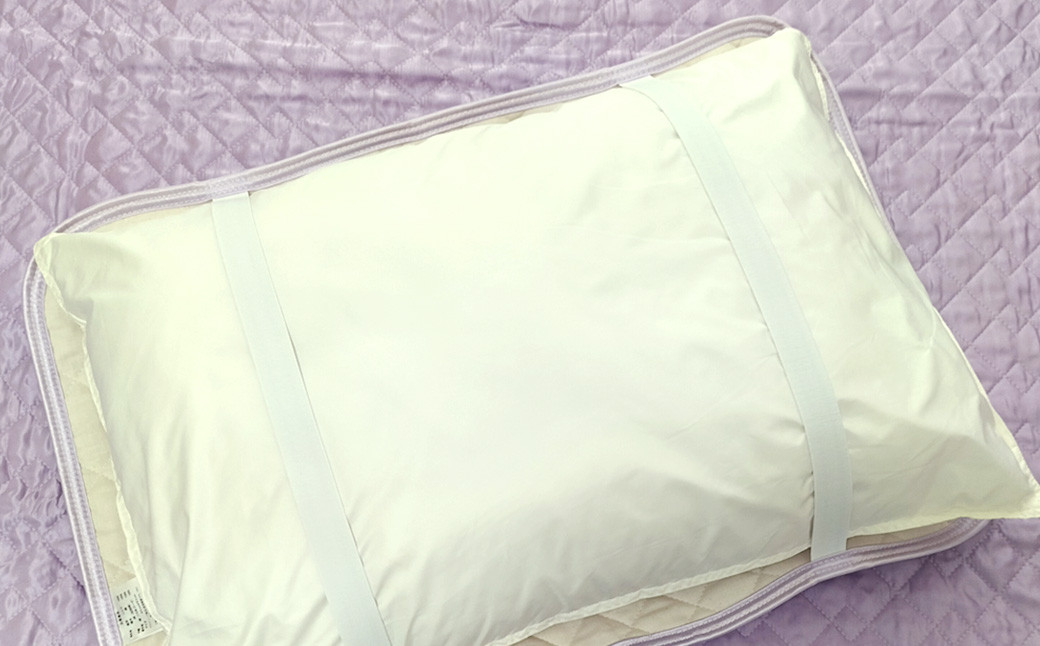 【パープル】シルキーコットン まくらパッドM【43×63cm】 枕パッド まくらパッド まくらカバー