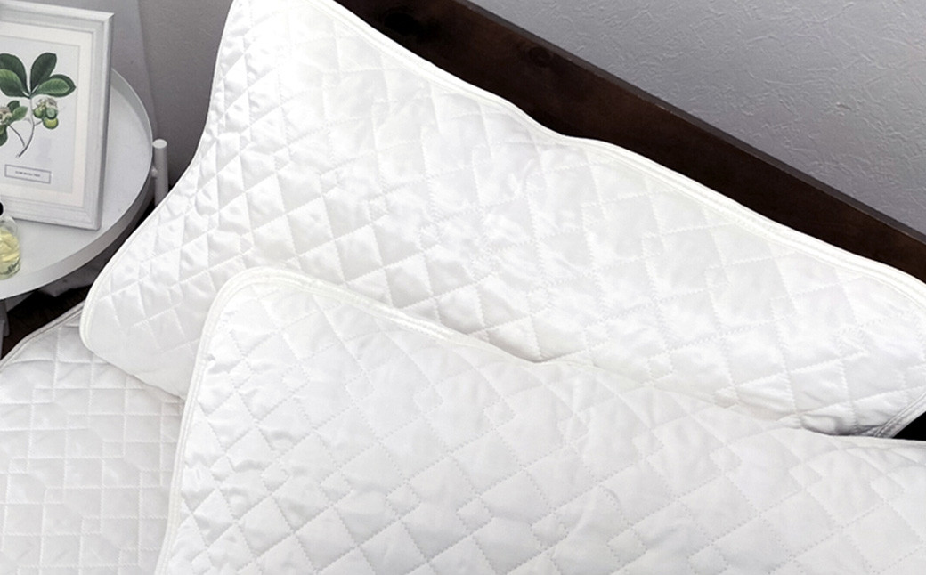 【ホワイト】シルキーコットン まくらパッド2枚組M【43×63cm】 枕パッド まくらパッド まくらカバー