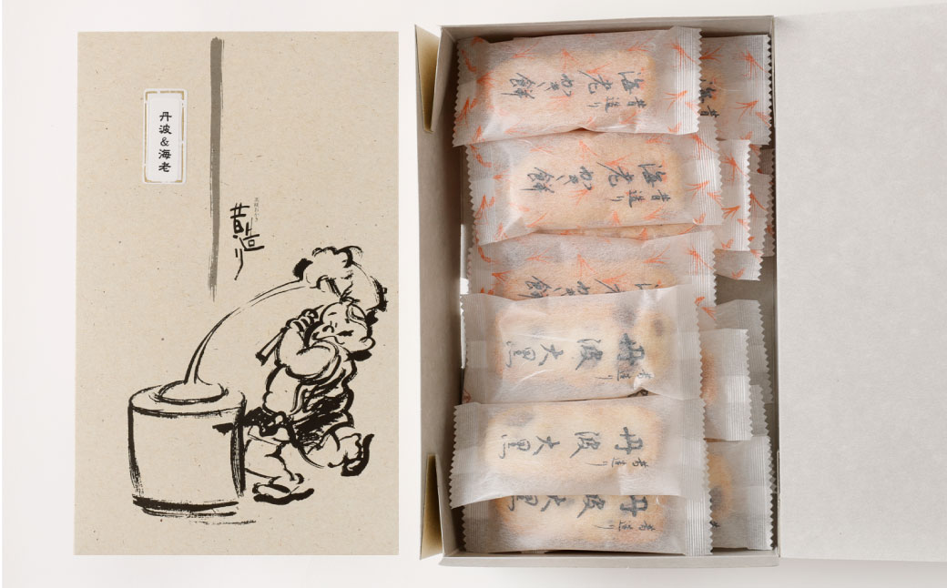 手土産や プチギフトに最適！ 化粧箱 (海老 と 丹波) 16箱 セット