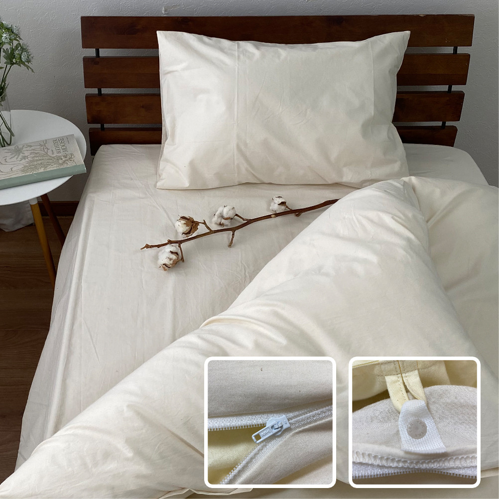 【シングルサイズ】無漂白綿100％ キナリ 掛け布団カバー シングルサイズ｜ 掛ふとんカバー シングル キナリ 寝具 無漂白綿