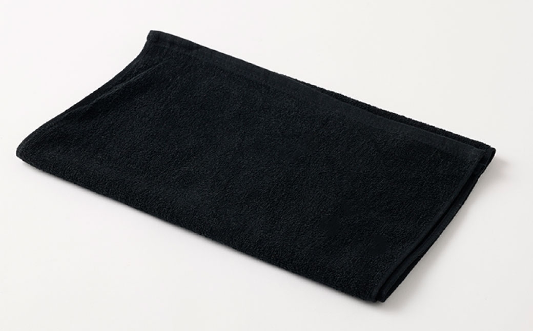 220匁 ヒノキ抗菌防臭加工タオル ショートパイル （ブラック） ／ タオル フェイスタオル ショートパイル 日用品 大阪府 阪南市