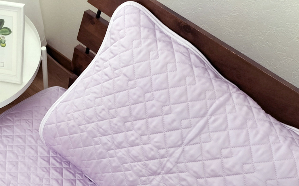 【パープル】シルキーコットン まくらパッドS【35×50cm】 枕パッド まくらパッド まくらカバー
