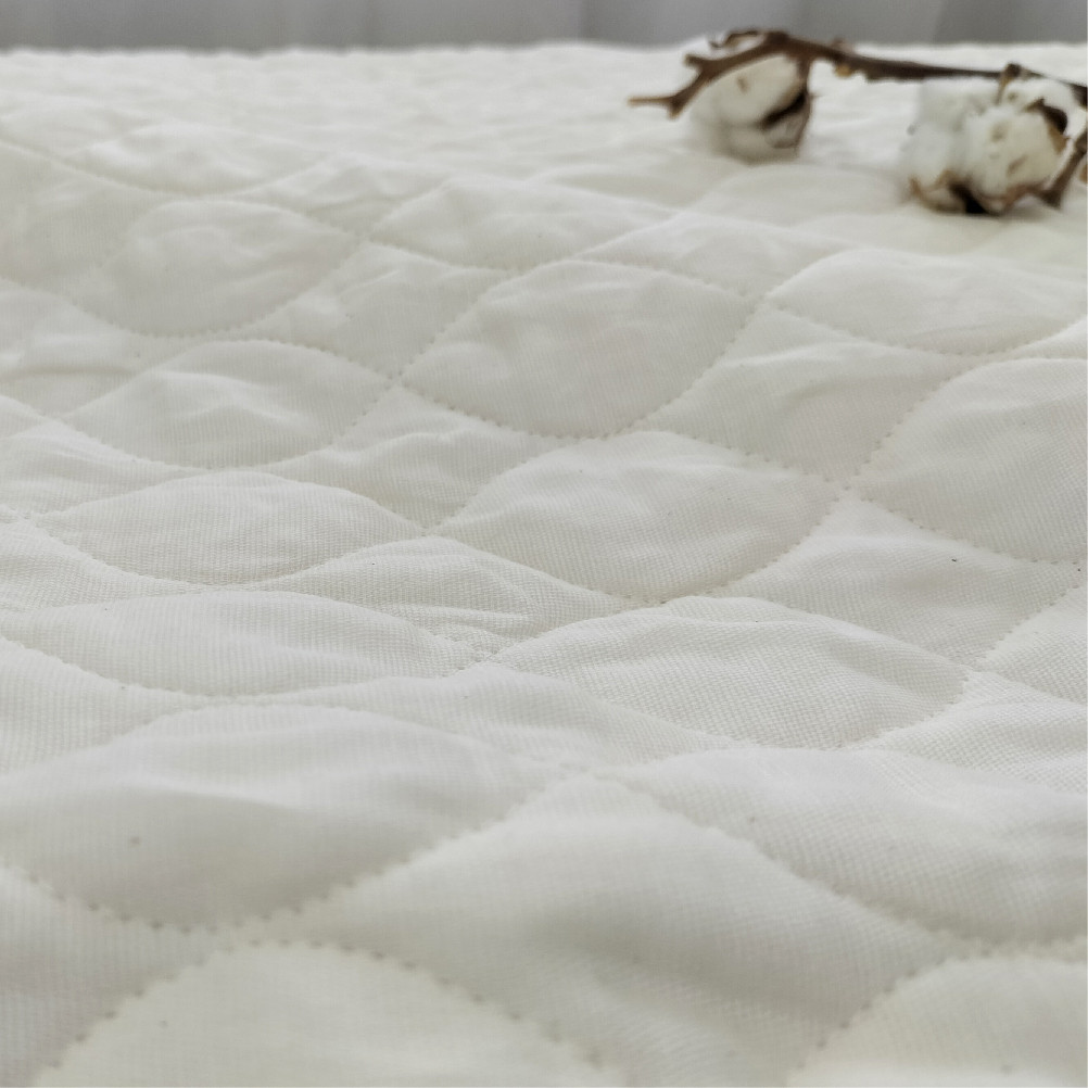 【セミダブルサイズ】オーガニックコットン ガーゼ敷きパッド セミダブルサイズ 【キナリ】｜ 敷きパッド シーツ オーガニックコットン 綿100% セミダブル