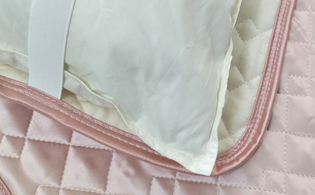 【ピンク】シルクサテン100％ まくらパッドS【35×50cm】2枚組 枕パッド まくらパッド まくらカバー