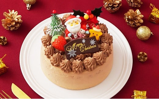 生チョコ クリスマス ケーキ 【2026年12月18日から23日発送予定】｜ 5号 15cm 3～5人向け クリスマス ケーキ 先行予約 予約 チョコレート チョコ 生チョコクリーム 冷凍